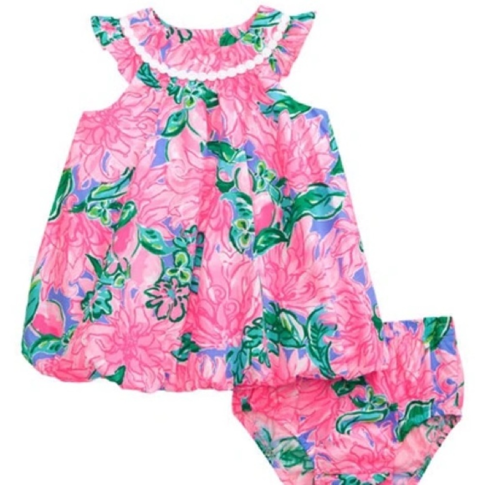 Lilly Pulitzer Baby Paloma Bubble Dress in try your zest